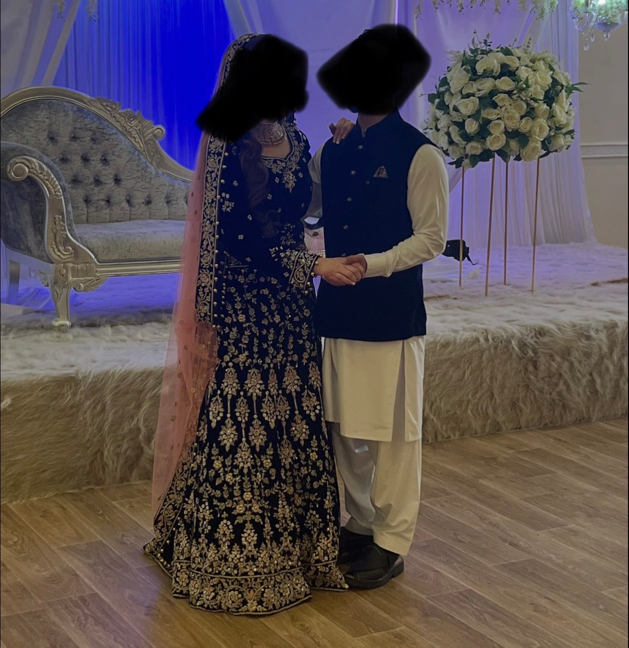 Mongas Midnight Blue lengha