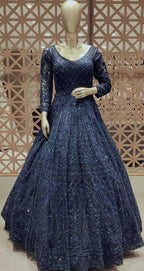 Stunning Navy blue, timeless gown