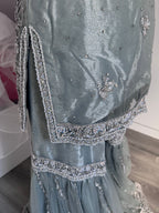 Ice blue sharara - bridal