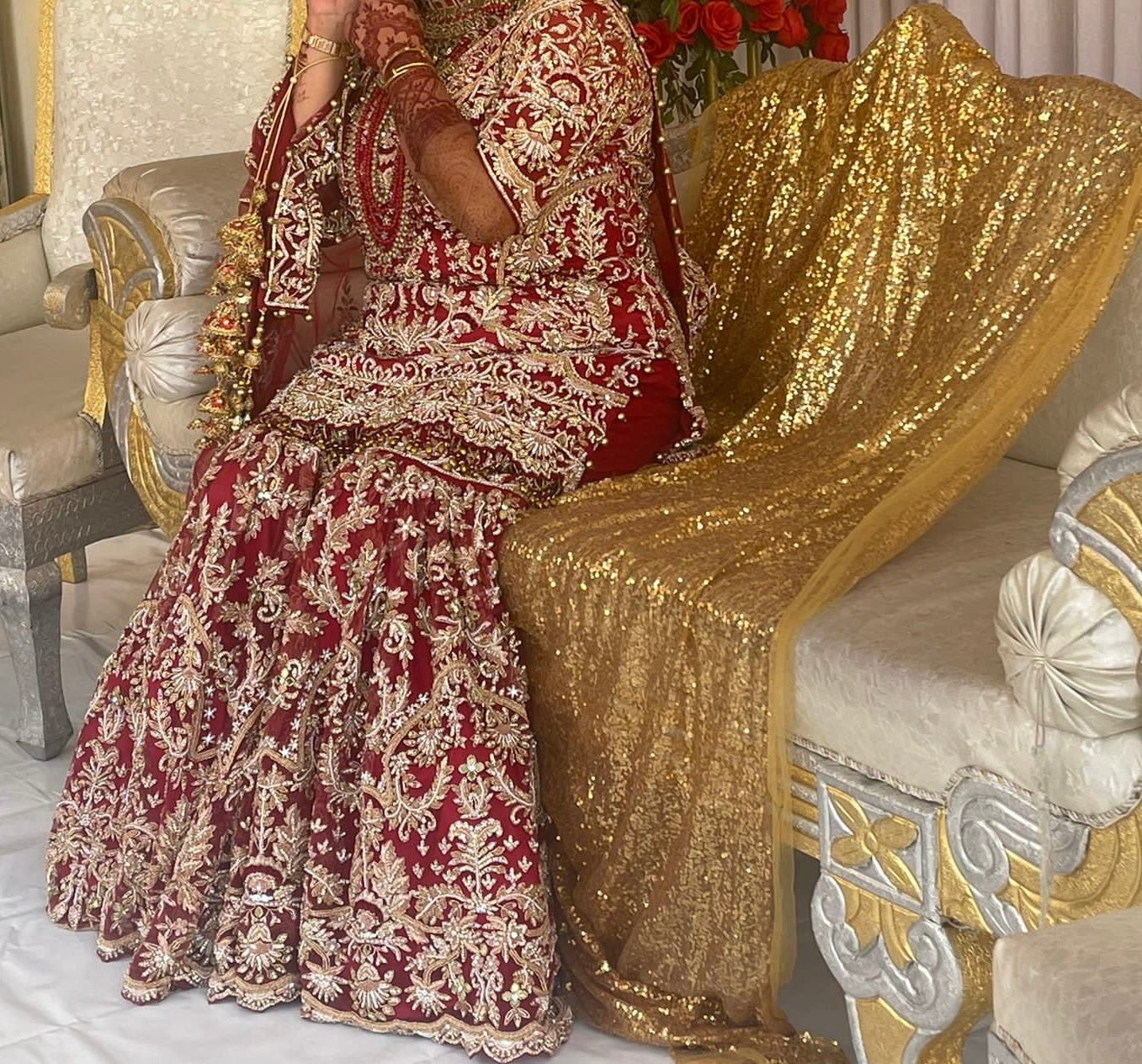Wedding Gharara full outfit with dupatta & bag