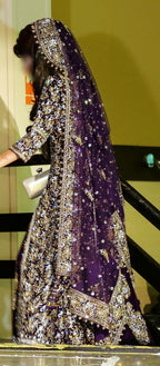 Beautiful Purple Bridal Dress