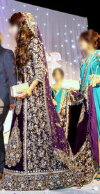 Beautiful Purple Bridal Dress