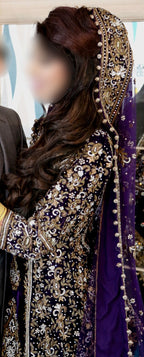 Beautiful Purple Bridal Dress