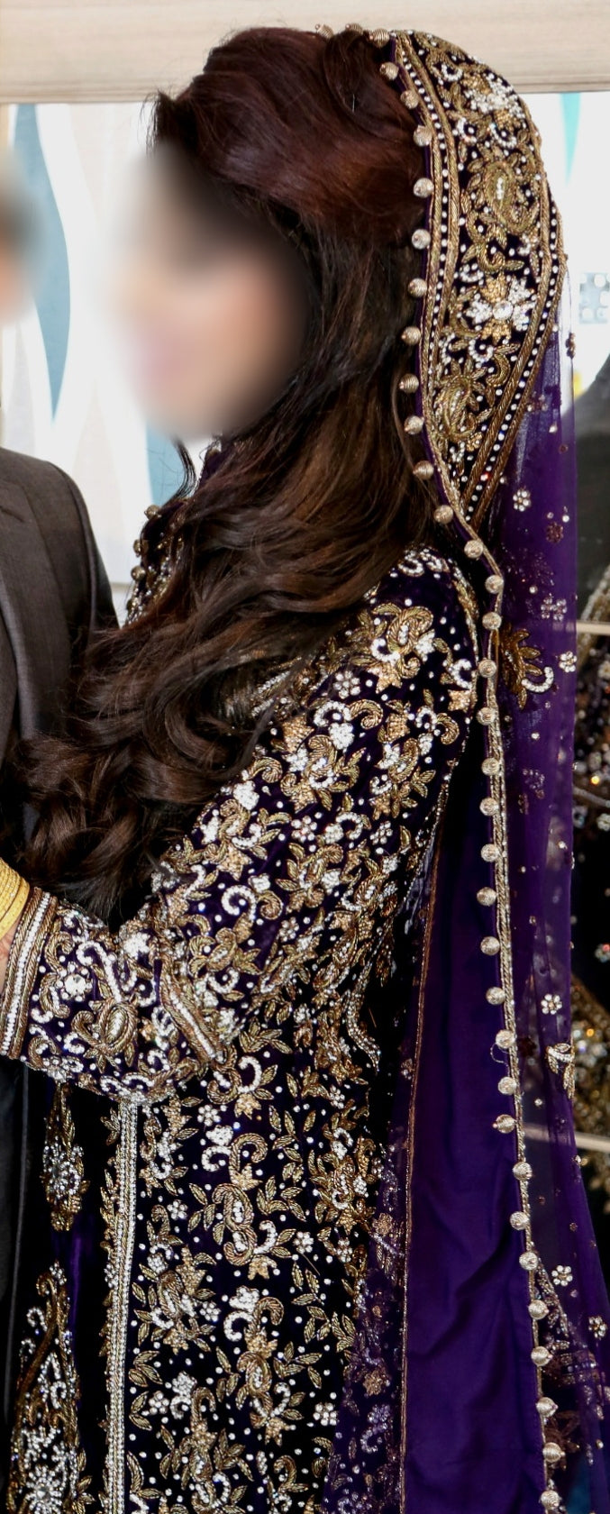 Beautiful Purple Bridal Dress