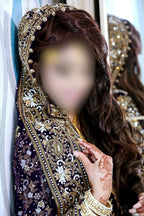 Beautiful Purple Bridal Dress