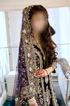 Beautiful Purple Bridal Dress