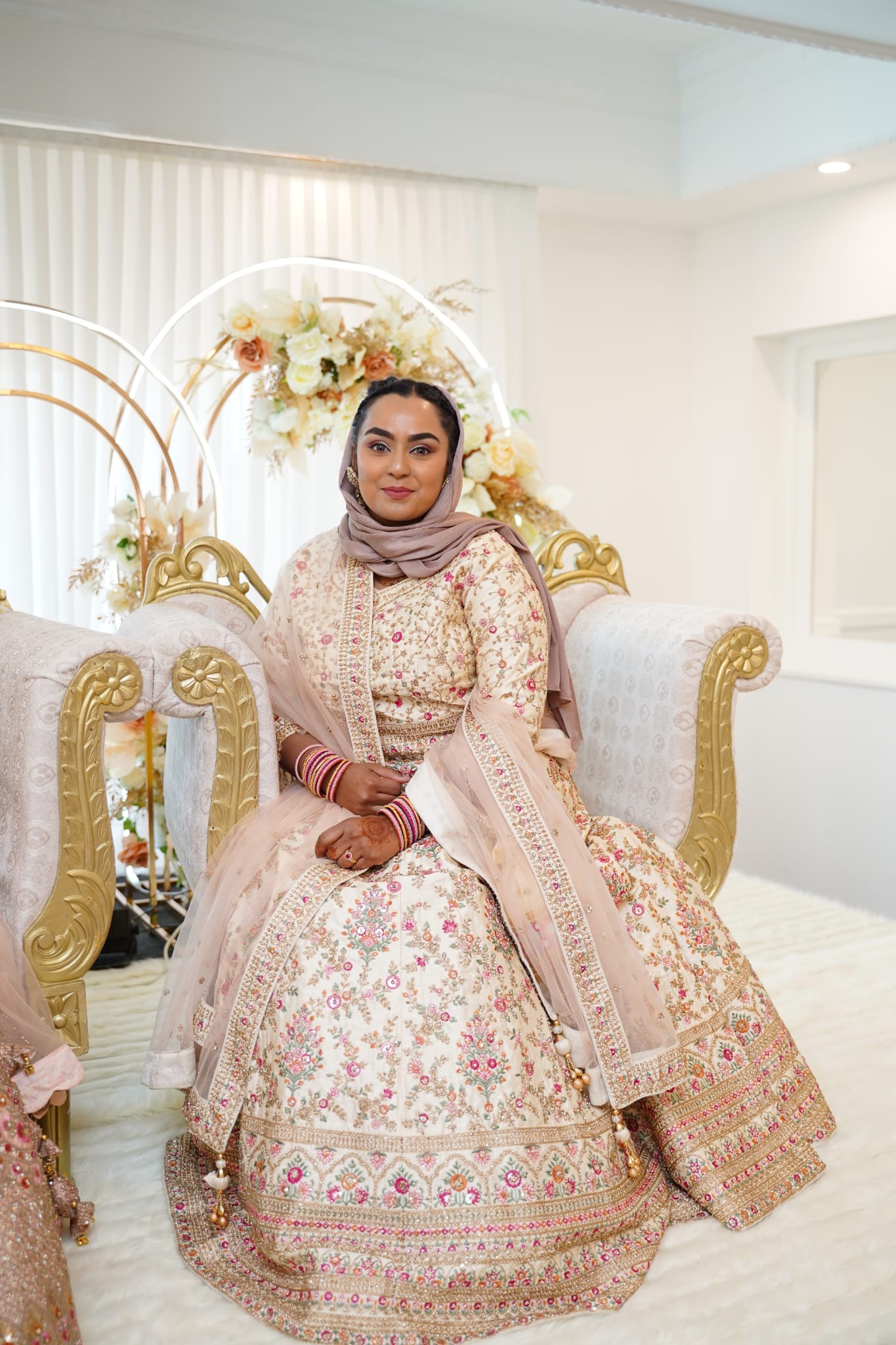 Stunning Floral Groomsmaid Lengha