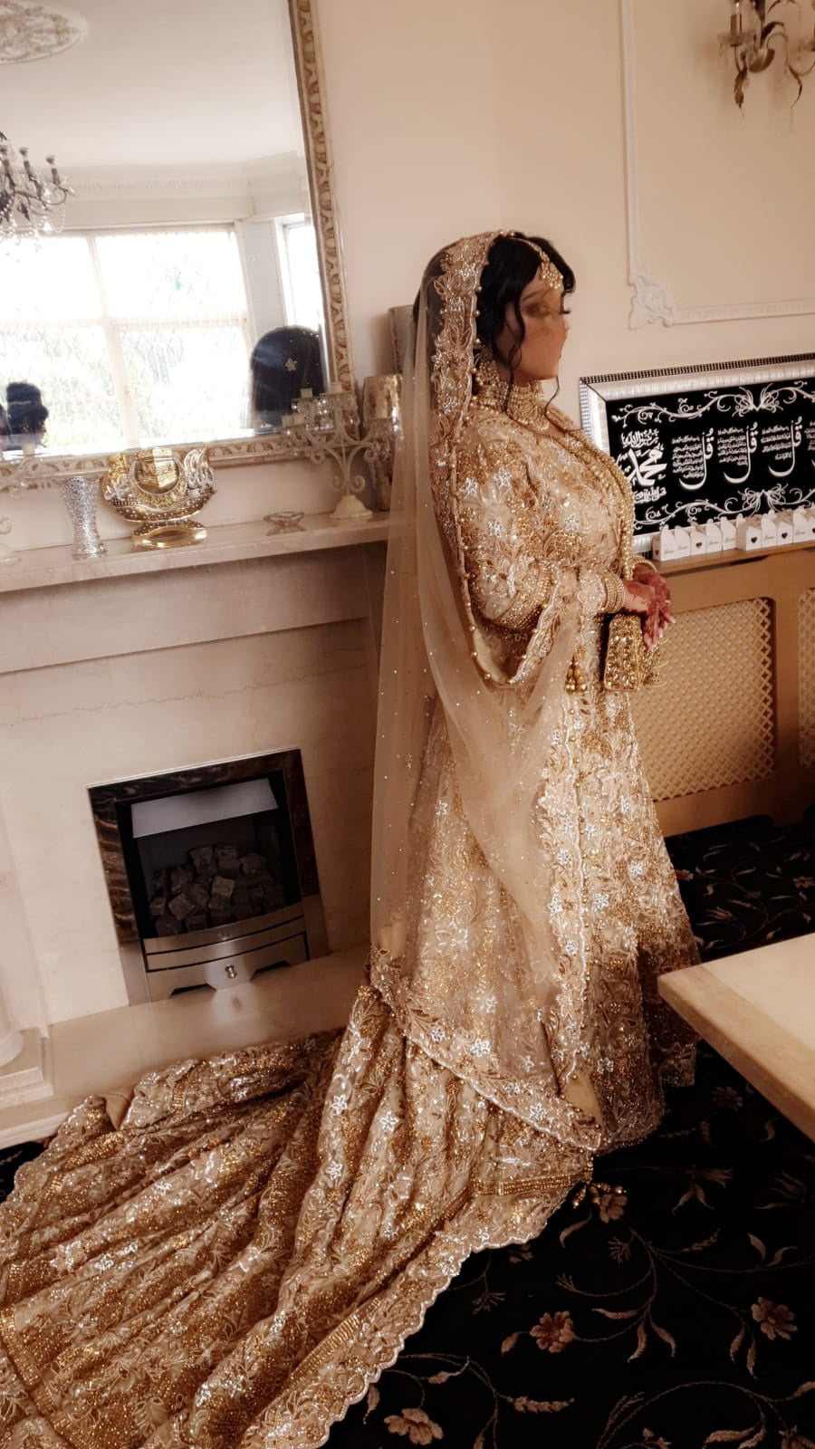 Champagne Gold Bridal Dress