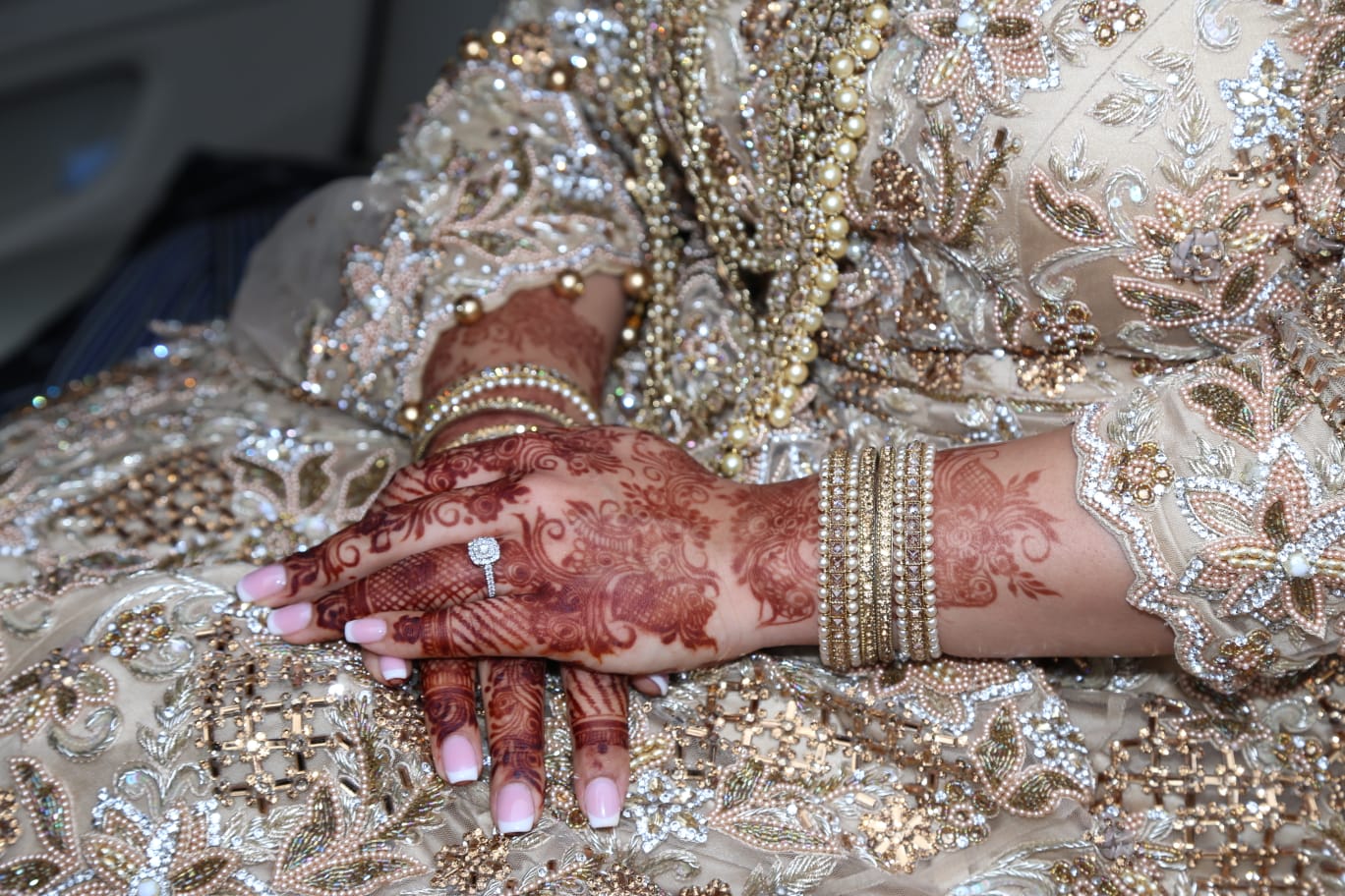 Champagne Gold Bridal Dress