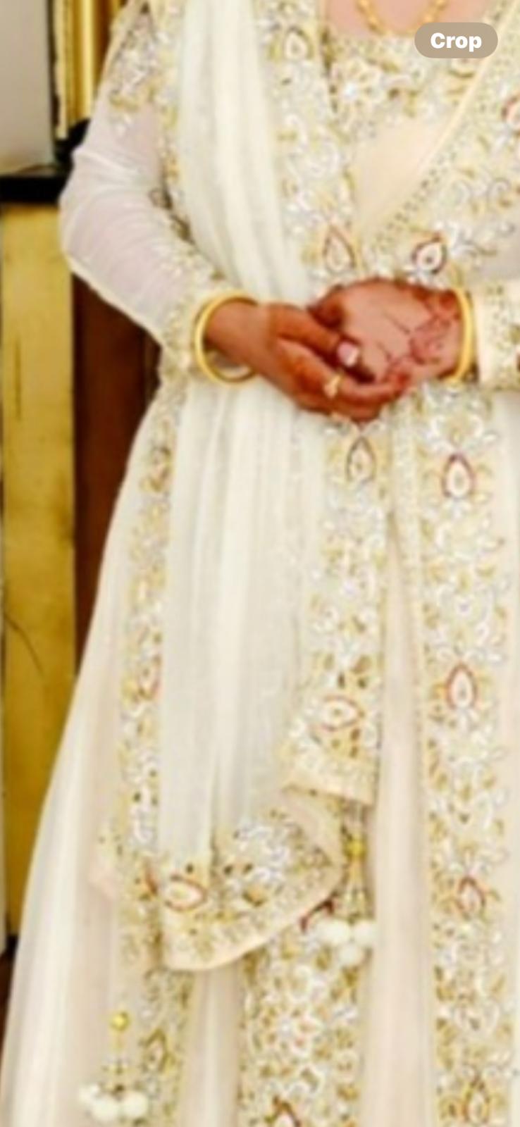 Ivory Bridal Dress by Khushboos By Chand