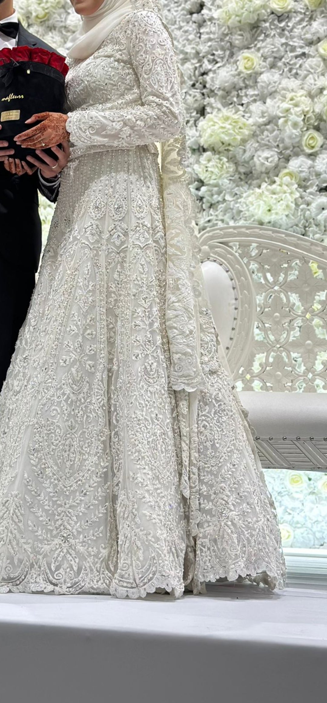 Off white Lengha