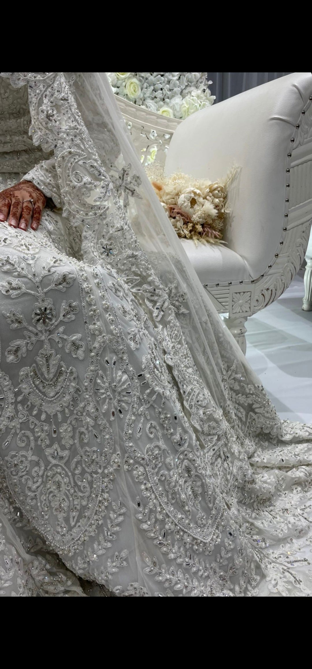 Off white Lengha