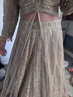 Gold emblished lengha