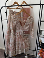 Gorgeous Pearl Reception Lengha from Kirans