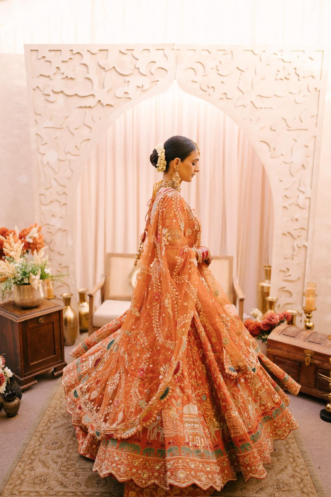 Designed by Femina Bridal Lengha