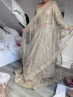 Gold emblished lengha