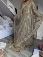 Gold emblished lengha