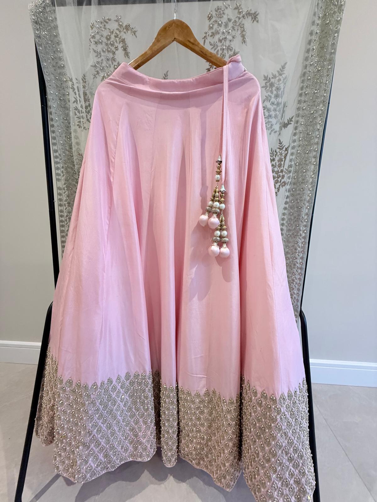 Blush Pink Embellished Lehenga Set
