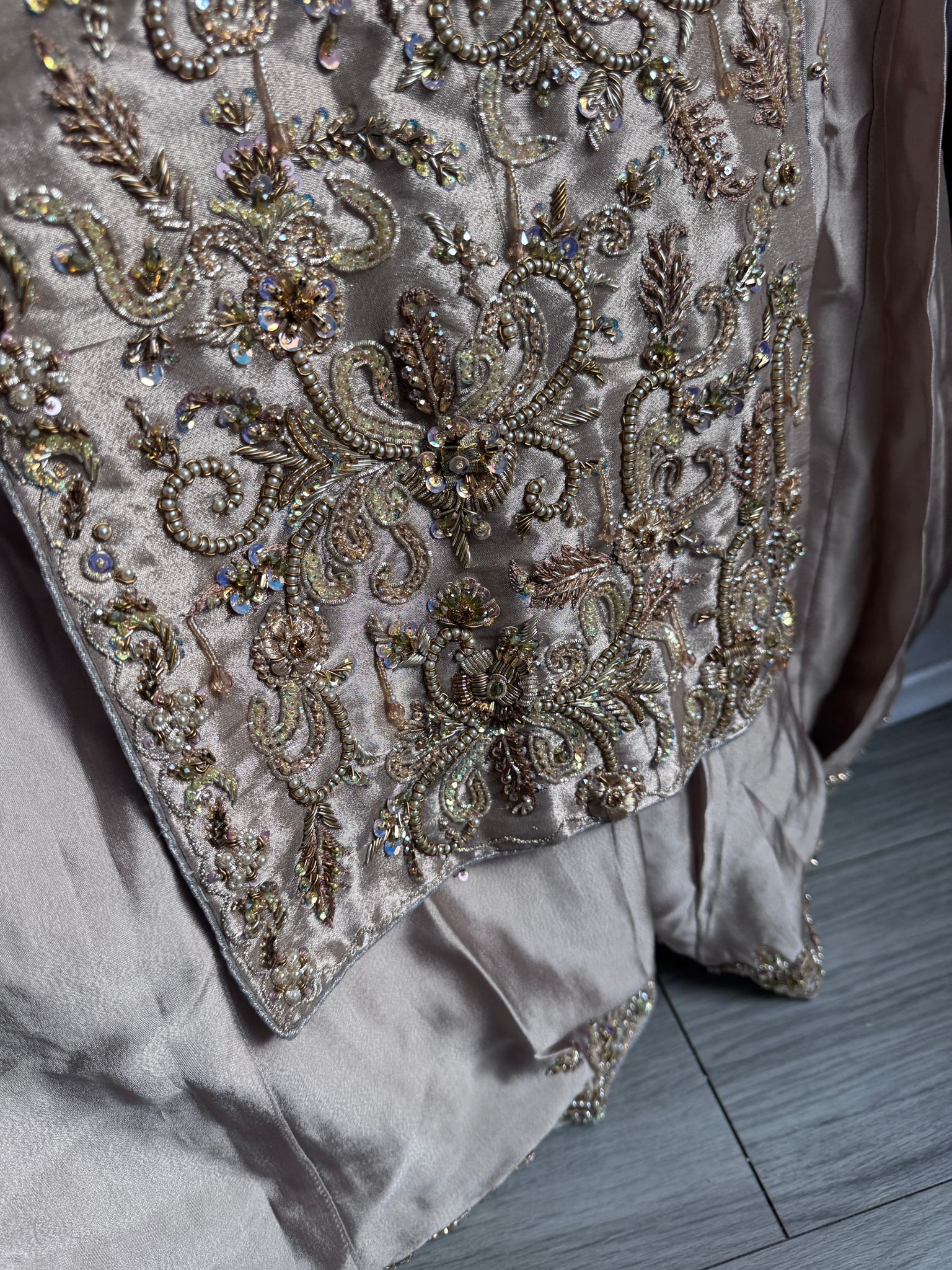 Champagne kameez and lengha