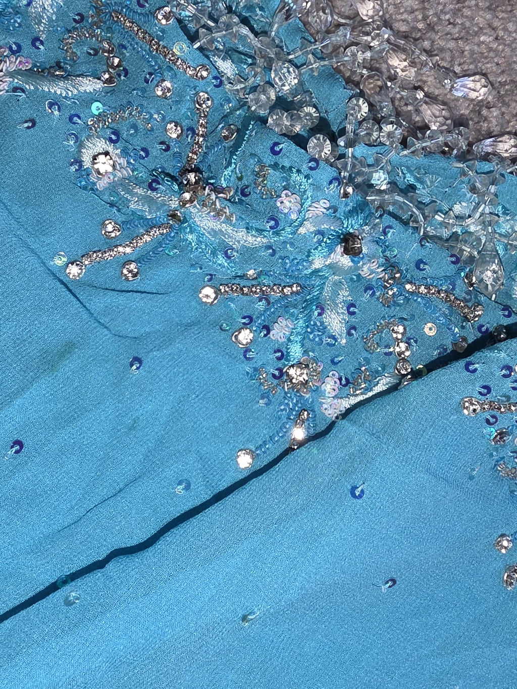 2 tone Turquoise/blue Lehengha