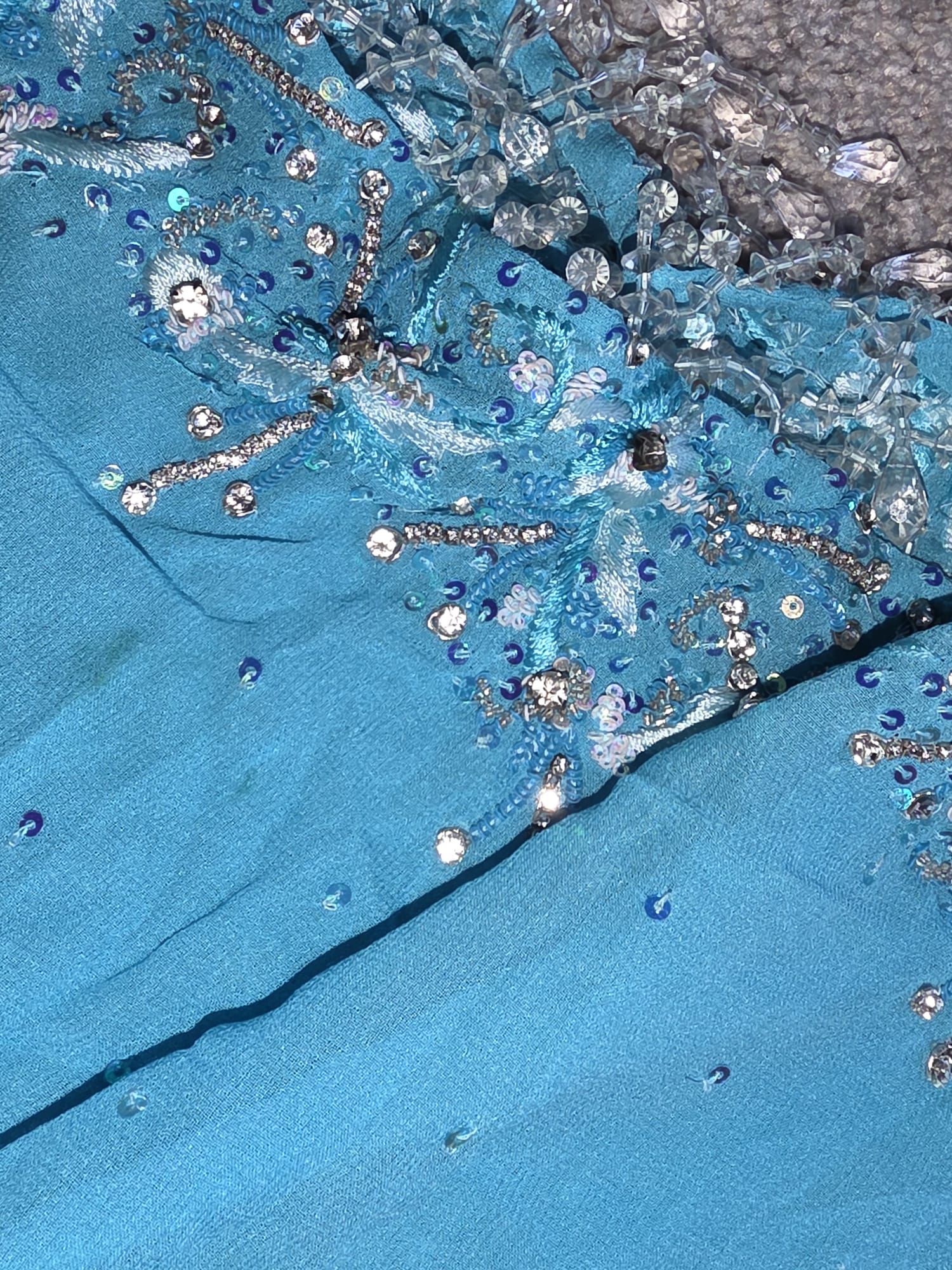 2 tone Turquoise/blue Lehengha