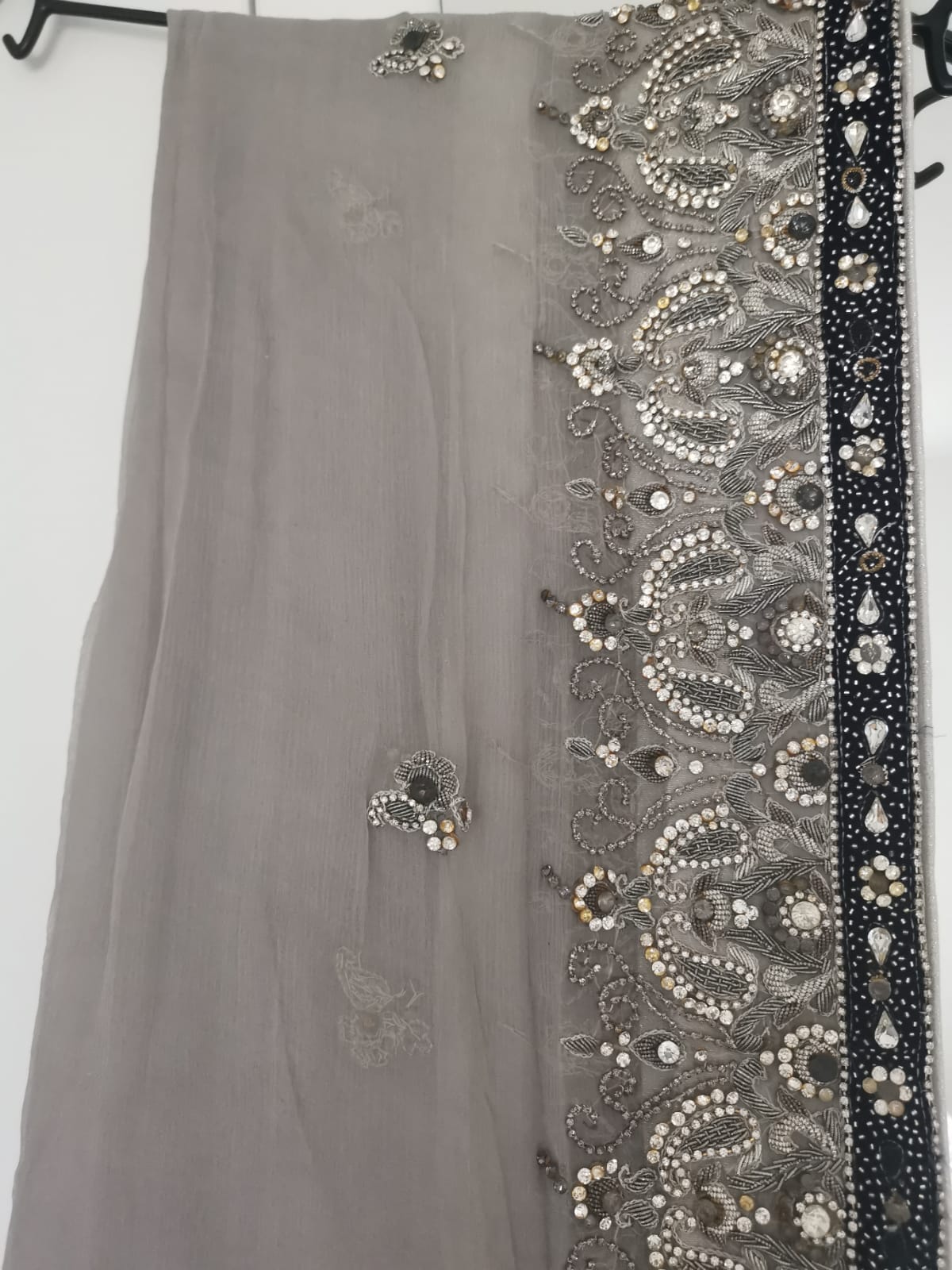 Navy and Silver Long Lehngha