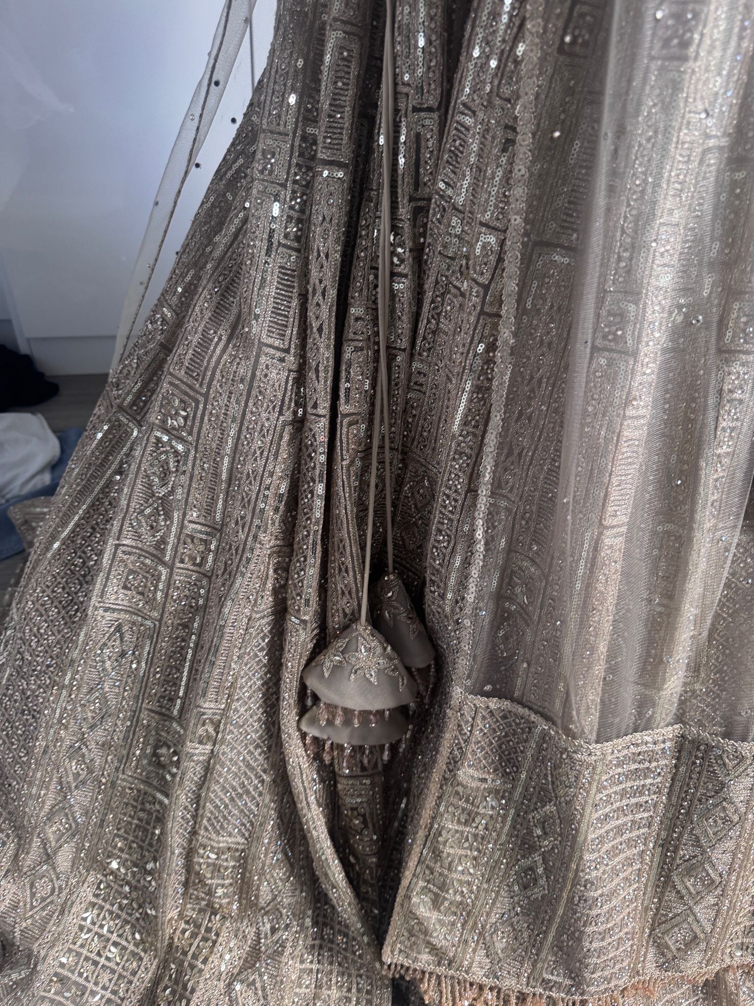 Gold emblished lengha