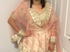 Ivory & Pink Lengha (Sabyasachi Inspired)