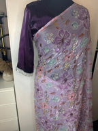 Lilac Saree by NB Couture