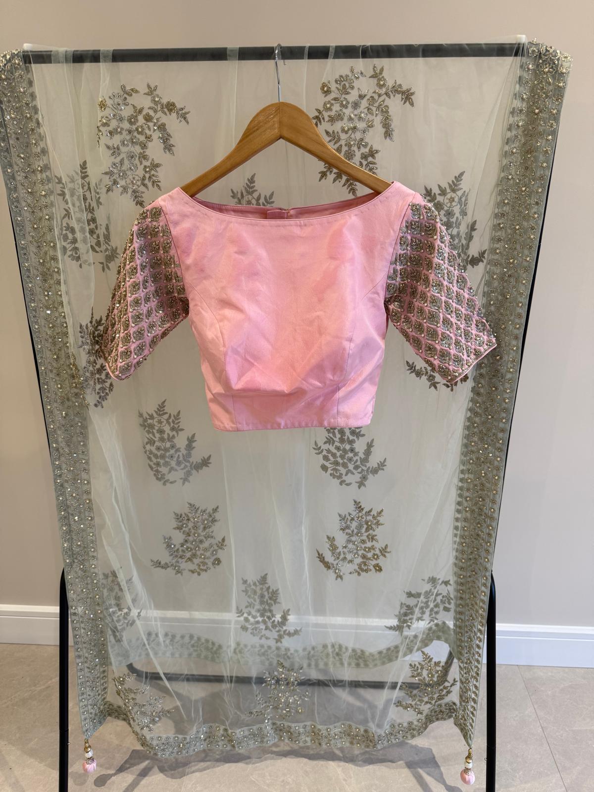 Blush Pink Embellished Lehenga Set