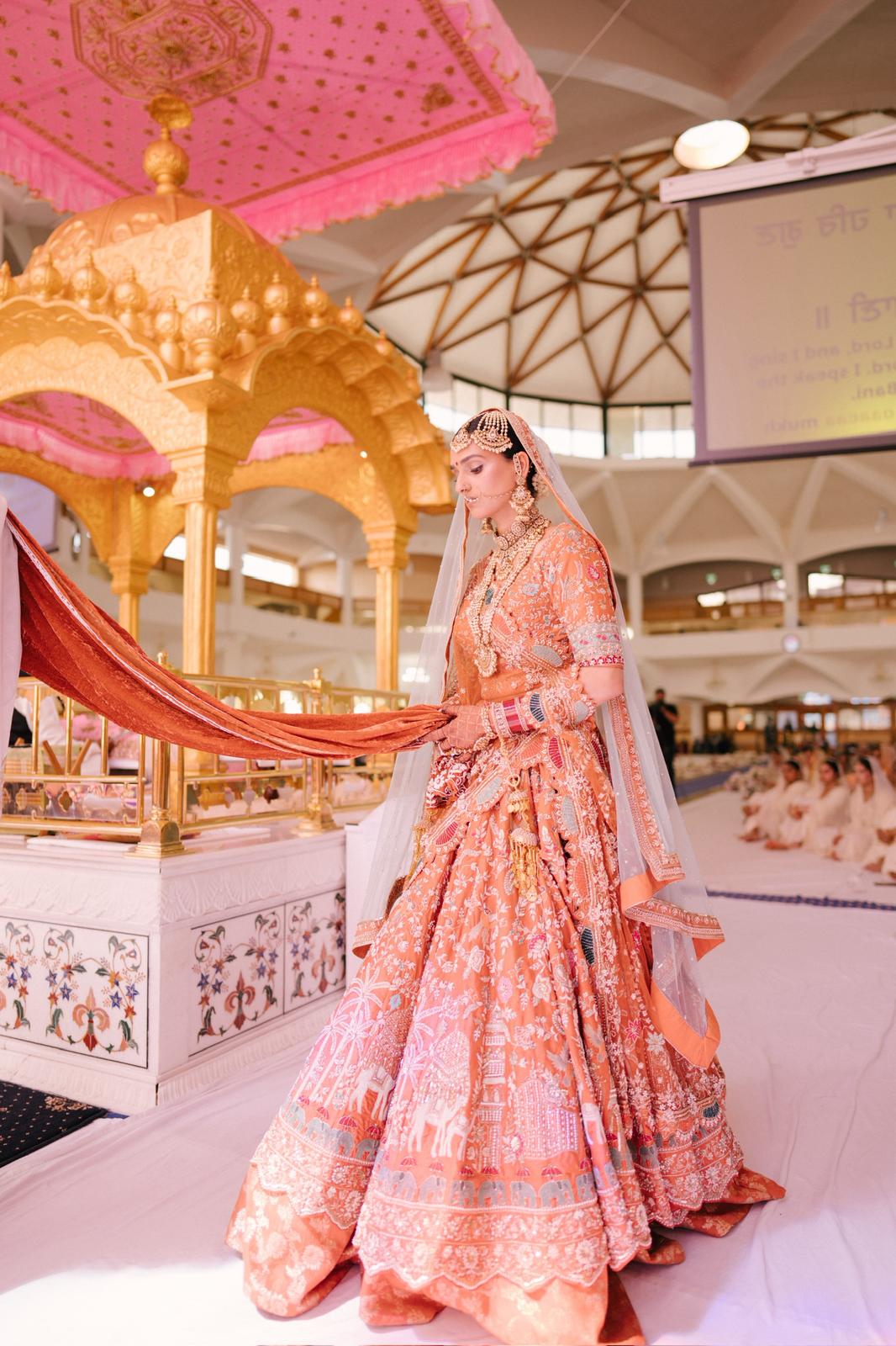 Designed by Femina Bridal Lengha