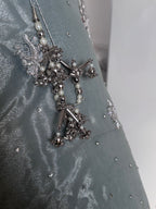 Ice blue sharara - bridal