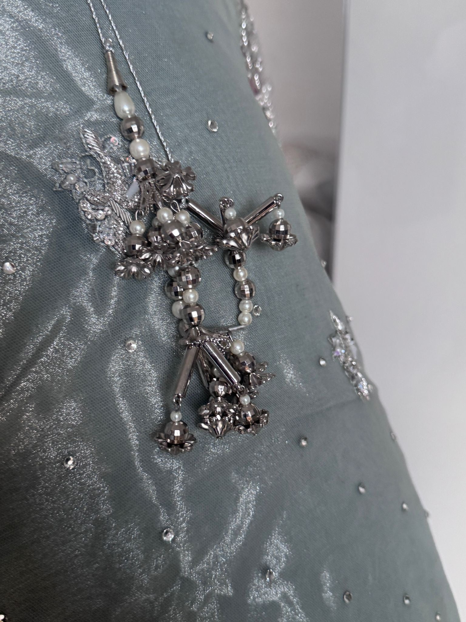 Ice blue sharara - bridal