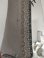 Navy and Silver Long Lehngha