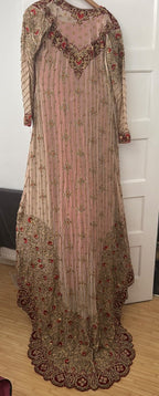 Gorgeous Red & Gold Bridal Dress