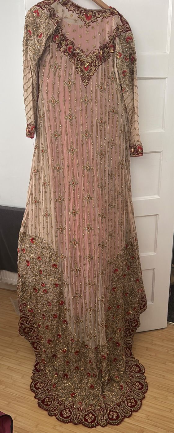 Gorgeous Red & Gold Bridal Dress