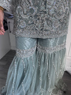 Ice blue sharara - bridal