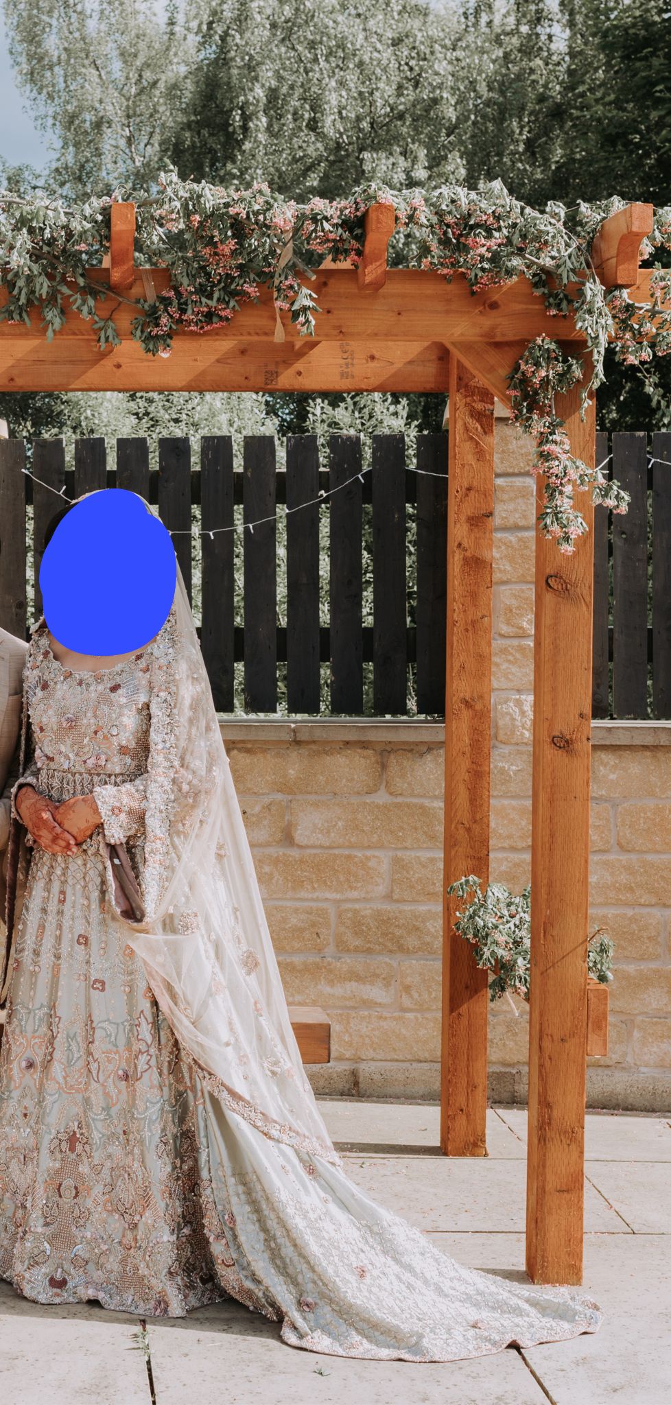 Janan Bridal Silver Lengha