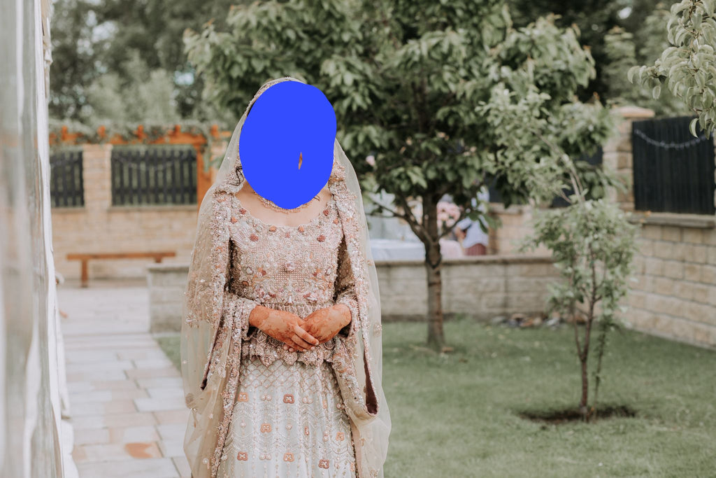 Janan Bridal Silver Lengha