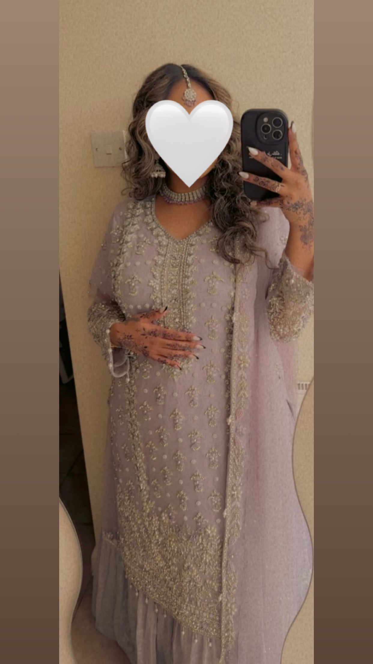 Lilac Lengha with long kameez