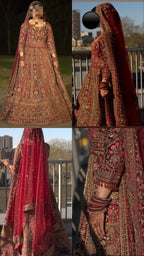 Red Bridal dress