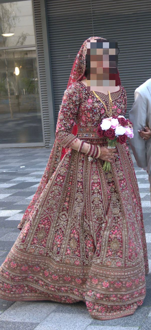 Red Bridal dress