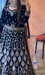 Mongas Midnight Blue lengha