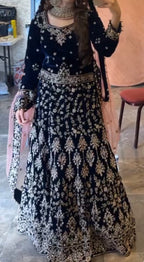 Mongas Midnight Blue lengha
