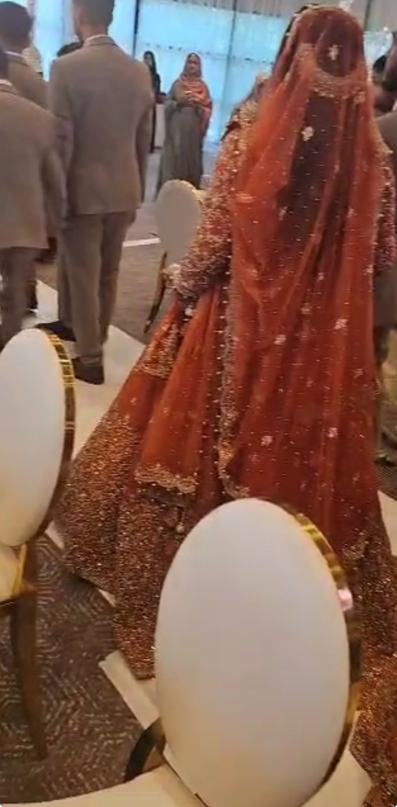 Orange Bridesmaid/ wedding outfit