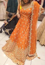 Orange Bridesmaid/ wedding outfit