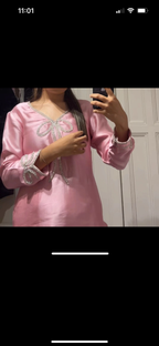 Pink Pret Lounge by Fareeha Farshi Salwar 3 piece suit