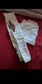 White and gold Pakistani/ Indian style maxi dress