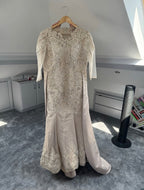Custom made in Dubai English fusion wedding party dress