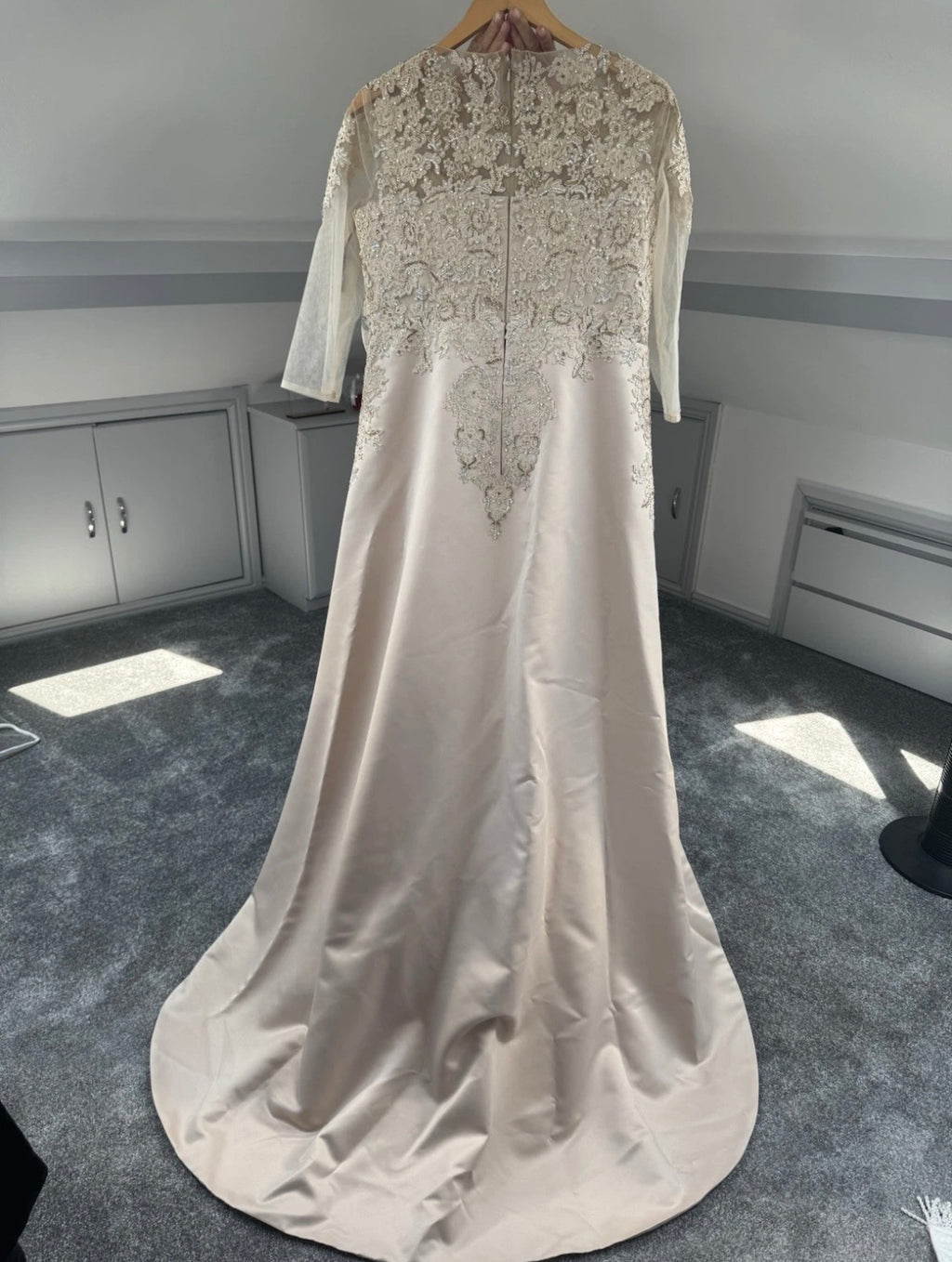 Custom made in Dubai English fusion wedding party dress